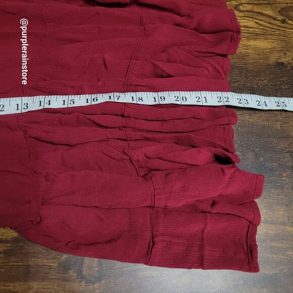 Maurices Baby Doll Top XL Crochet Lace Ethereal Whimsy Boho Western Country Girl - Picture 7 of 8